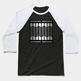 “Dimensional Planes (1)” - V.1 Grey - (Geometric Art) (Dimensions) - Doc Labs Baseball T-Shirt